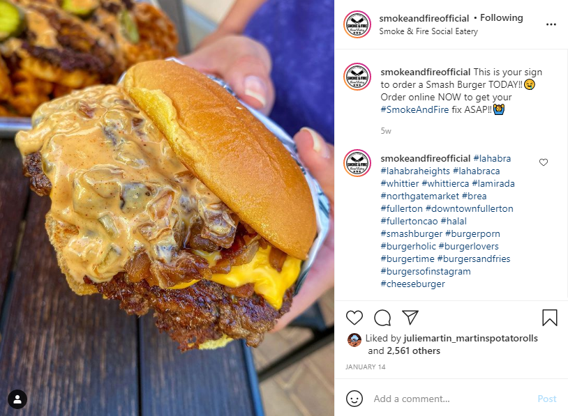Smoke and Fire - Smash Burger