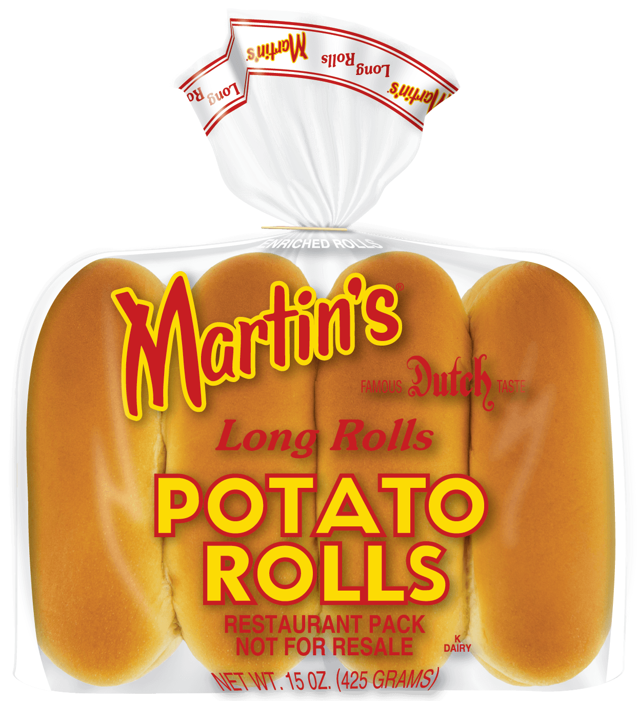 Martin's Long Potato Rolls - Institutional