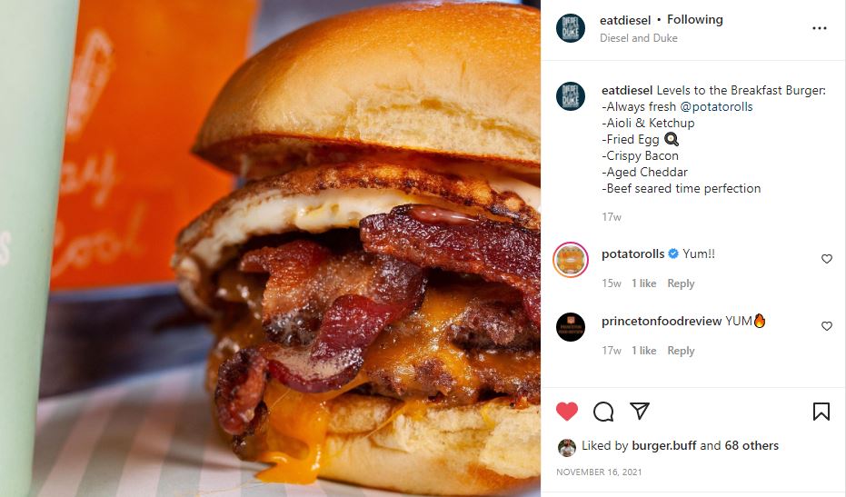 Breakfast Burger from @EatDiesel