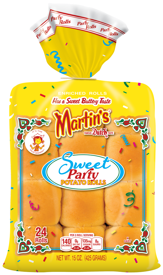 Sweet Party Potato Rolls
