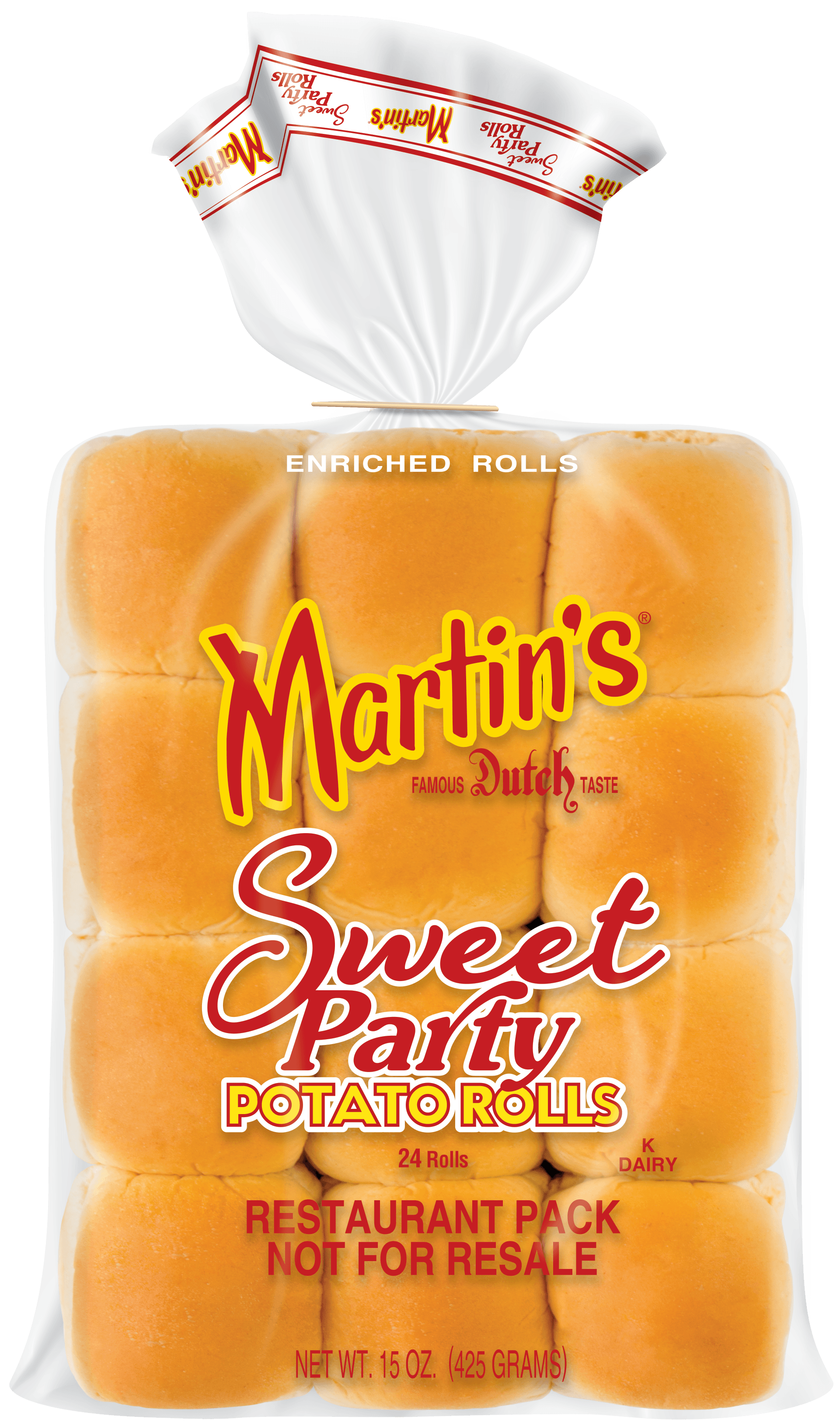 Sweet Party Potato Rolls