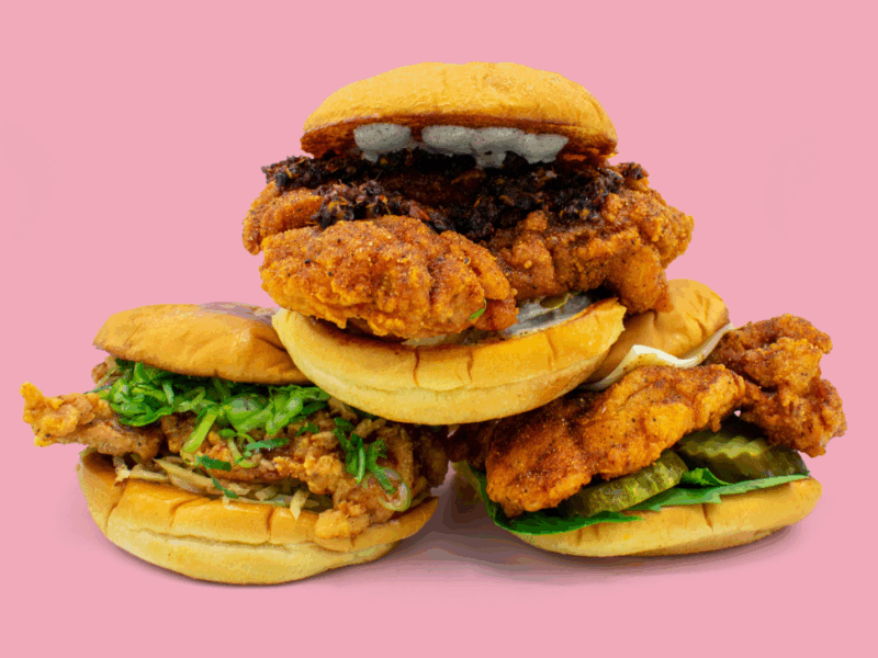 Spicy Boys Chicken Sandwich on Martin's 4-Inch Potato Rolls