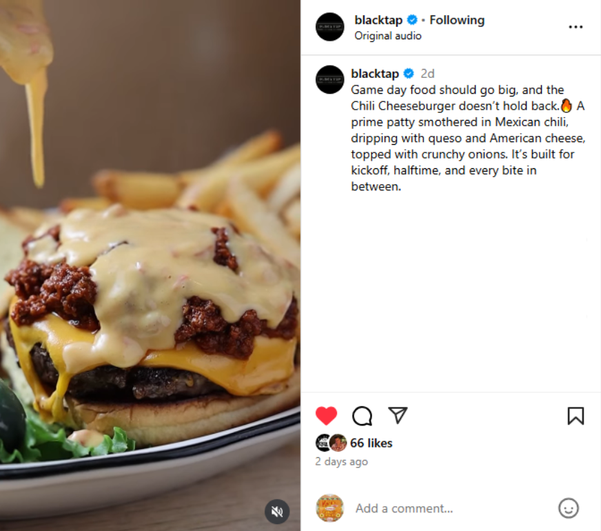 Instagram post from @blacktap