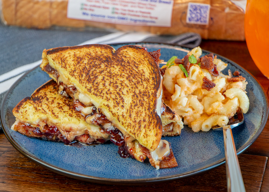 Sweet, Salty, Spicy Grilled Cheese